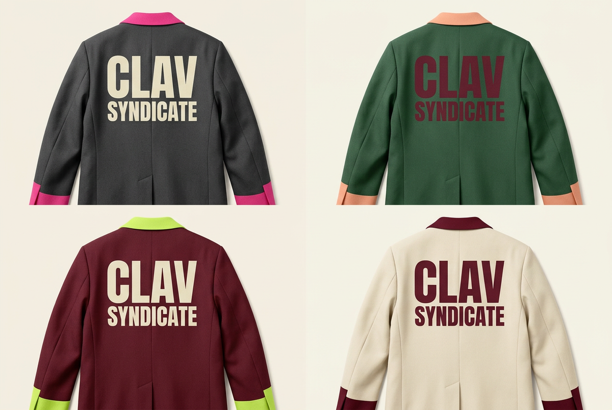 CLAV Syndicate Go Nuts Blazers — Design Catalogue