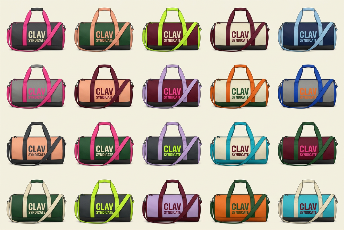 CLAV Syndicate Go Nuts Duffel Bags — Design Catalogue