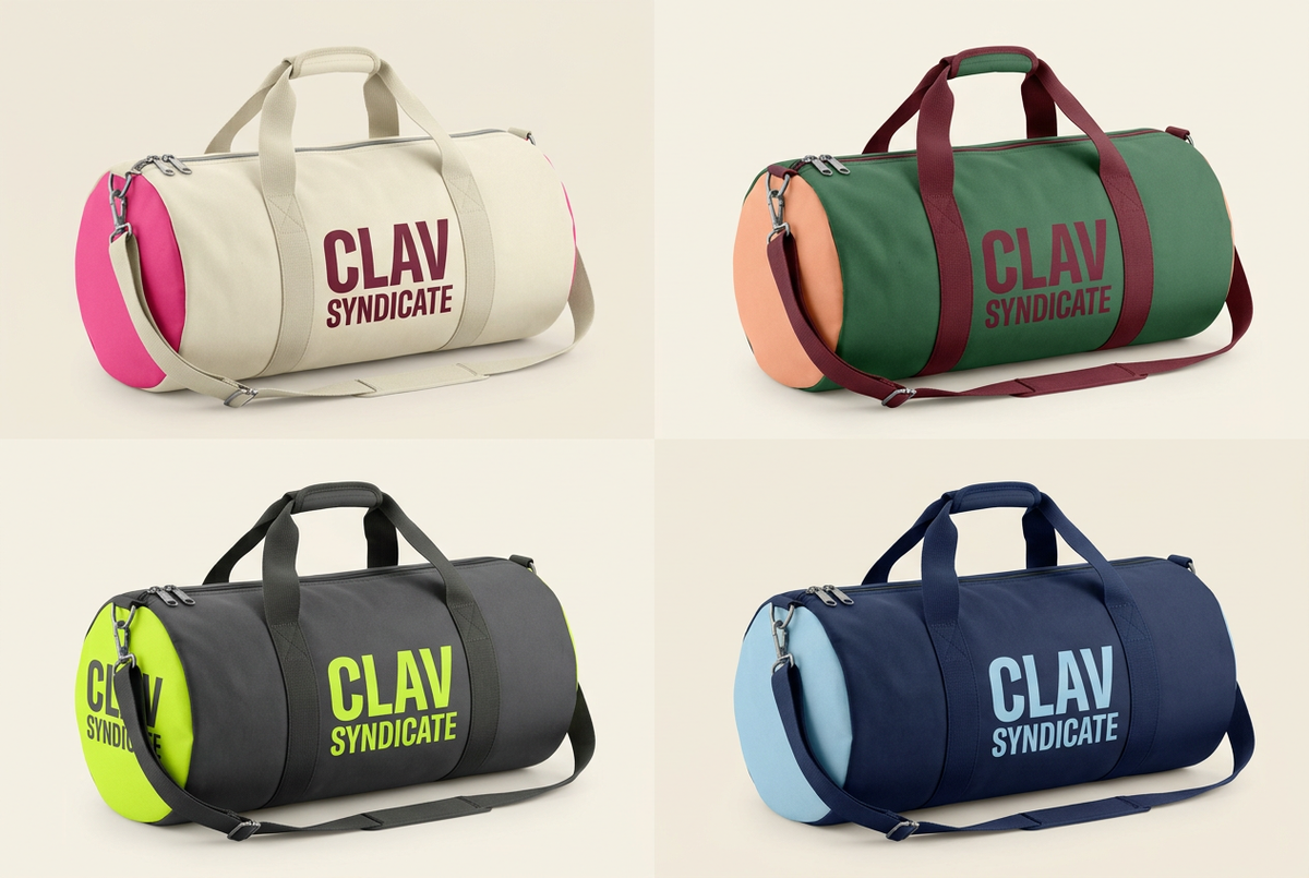 CLAV Syndicate Go Nuts Duffel Bags — Design Catalogue