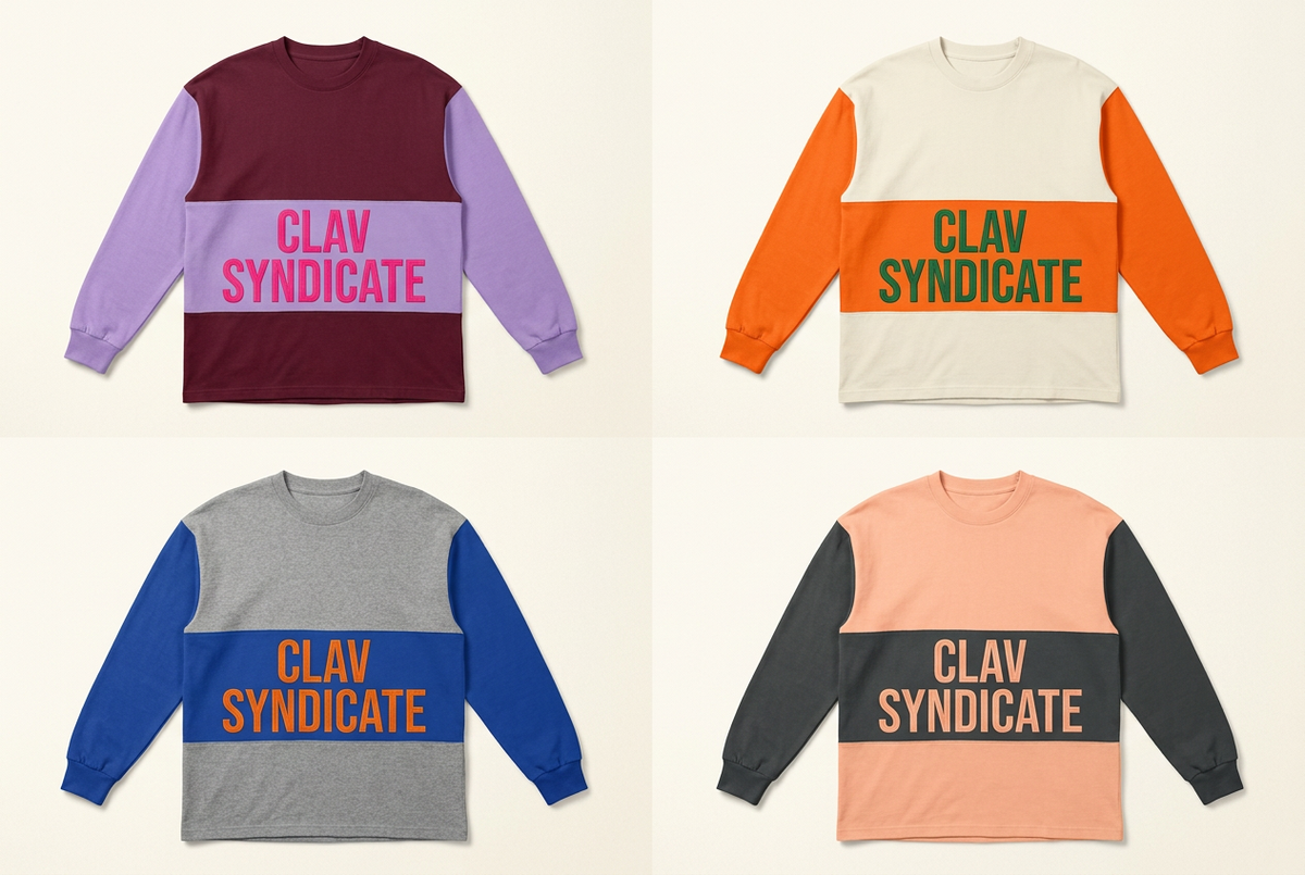 CLAV Syndicate Go Nuts Long Sleeves — Design Catalogue