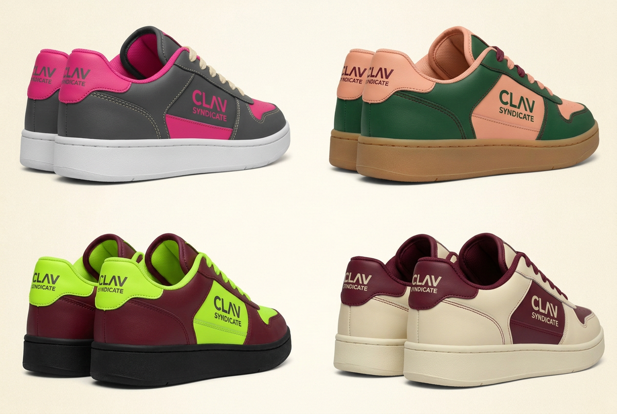 CLAV Syndicate Go Nuts Sneakers — Design Catalogue