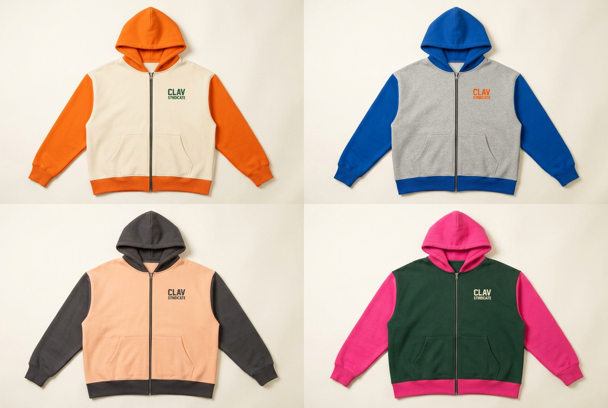 CLAV Syndicate Go Nuts Zip Hoodies — Design Catalogue