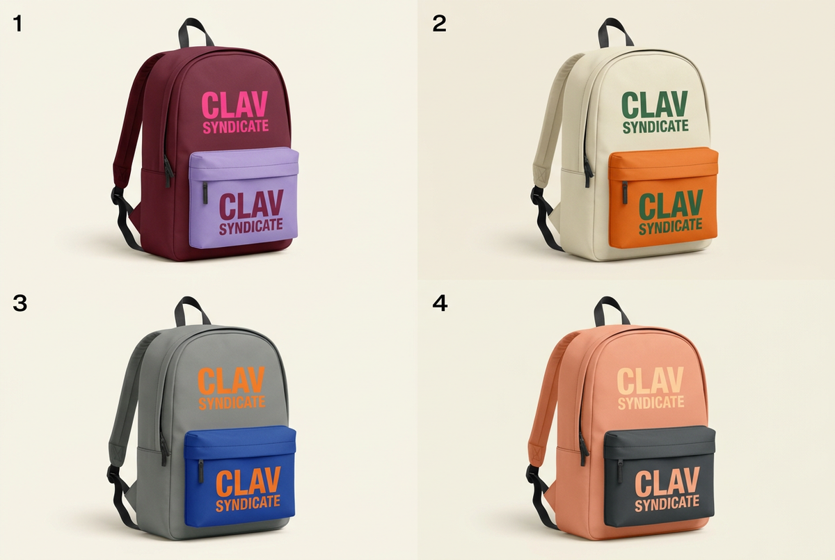 CLAV Syndicate Go Nuts Backpacks — Design Catalogue