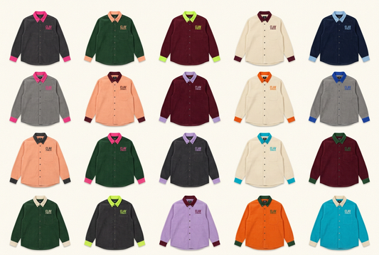 CLAV Syndicate Go Nuts Corduroy Shirts — Design Catalogue