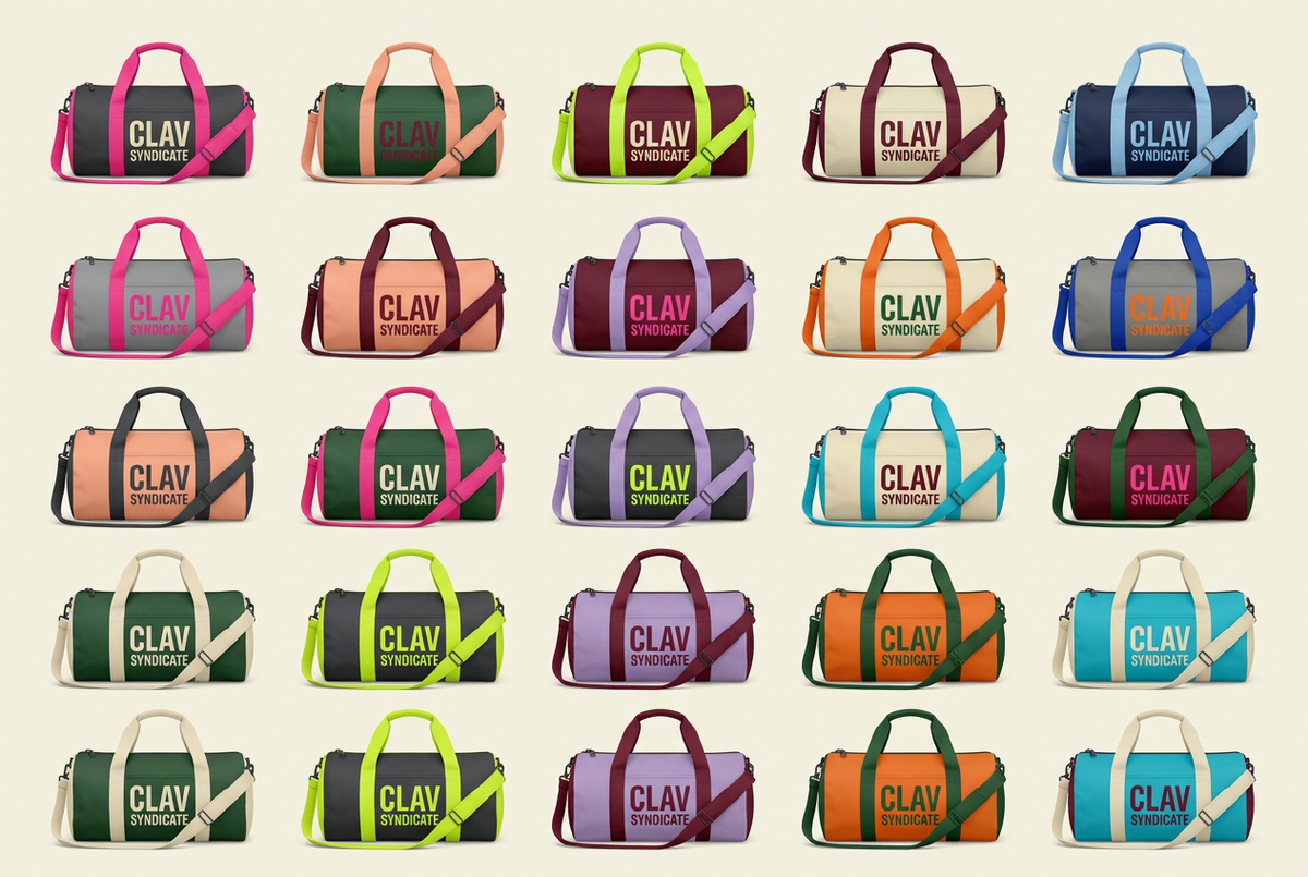 CLAV Syndicate Go Nuts Duffel Bags — Design Catalogue