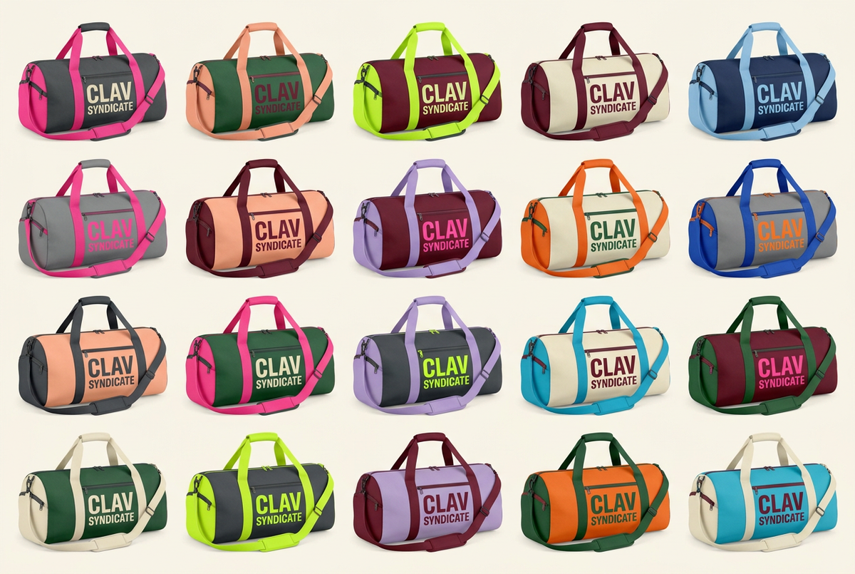 CLAV Syndicate Go Nuts Duffel Bags — Design Catalogue