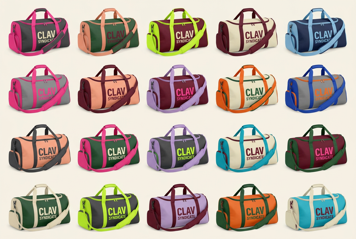 CLAV Syndicate Go Nuts Duffel Bags — Design Catalogue