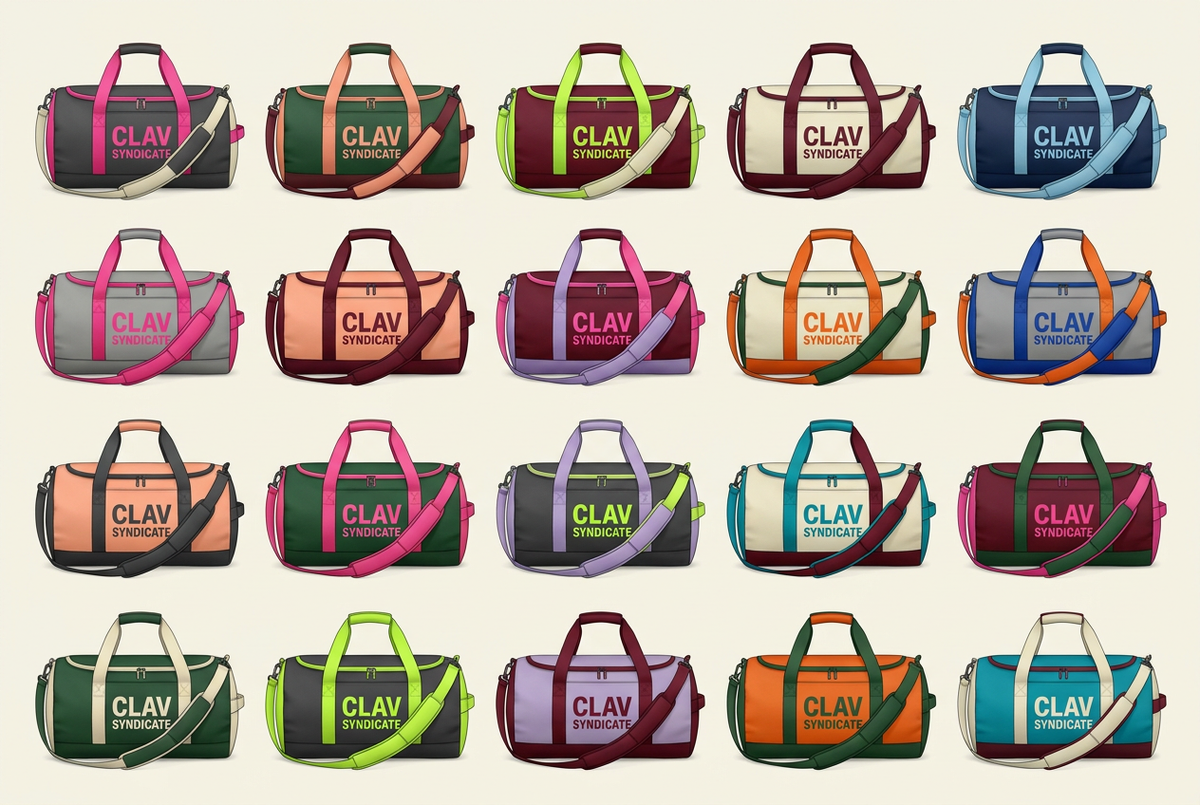 CLAV Syndicate Go Nuts Duffel Bags — Design Catalogue
