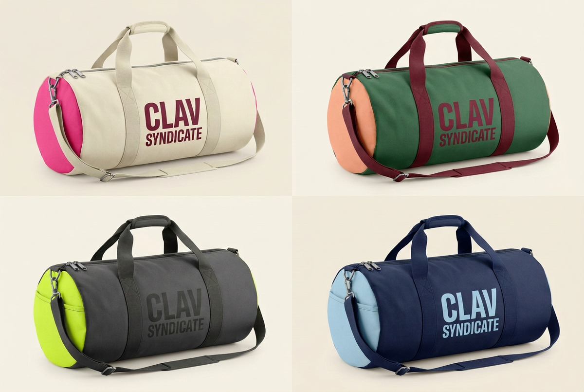 CLAV Syndicate Go Nuts Duffel Bags — Design Catalogue