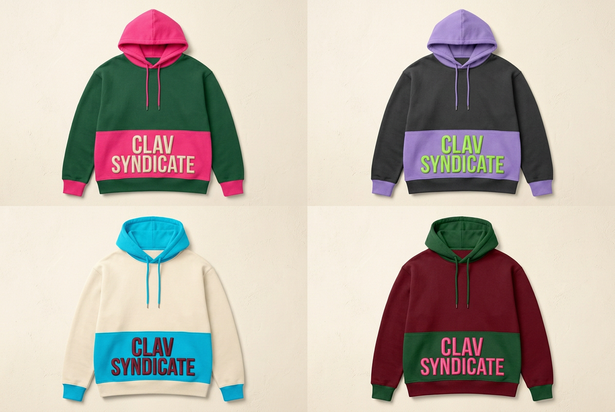 CLAV Syndicate Go Nuts Pullover Hoodies — Design Catalogue