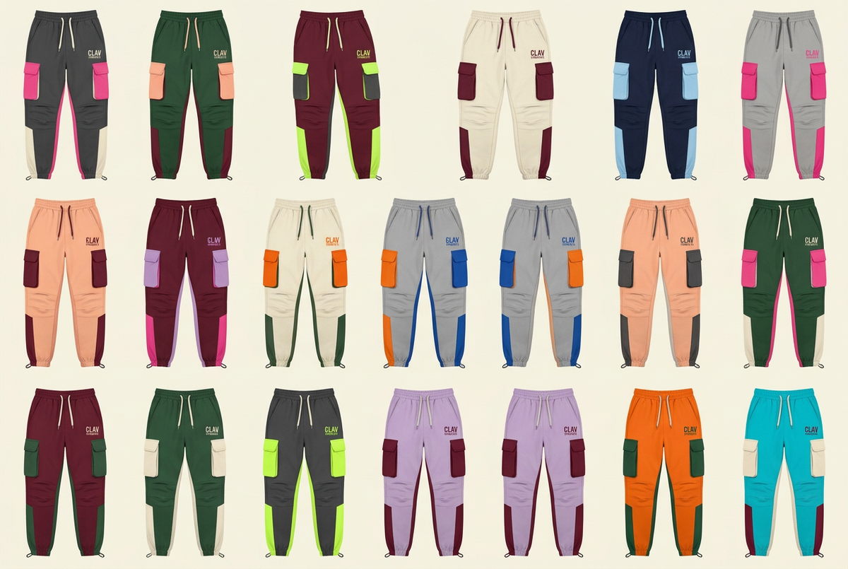 CLAV Syndicate Go Nuts Cargo Joggers — Design Catalogue