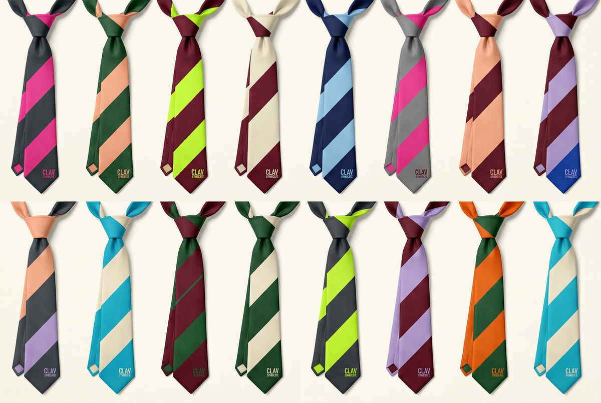 CLAV Syndicate Go Nuts Neckties — Design Catalogue