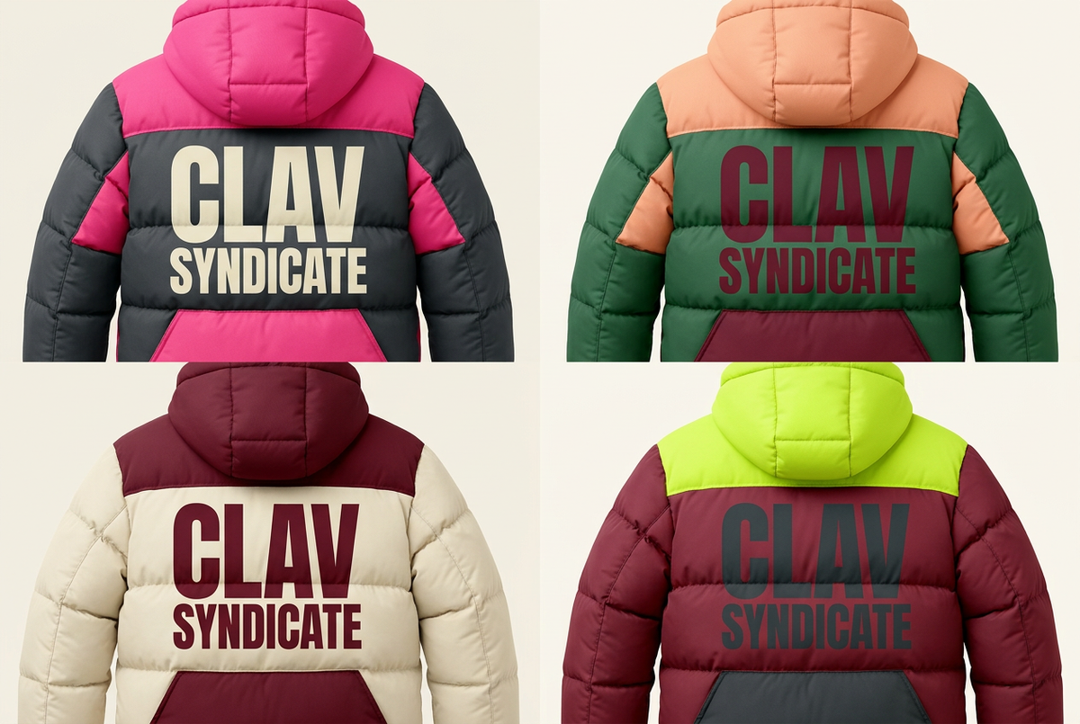 CLAV Syndicate Go Nuts Puffers — Design Catalogue
