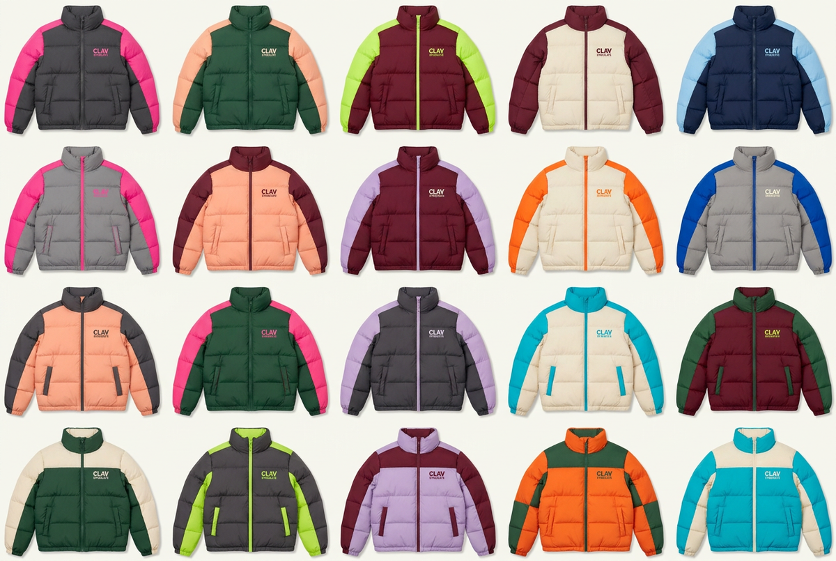 CLAV Syndicate Go Nuts Puffers — Design Catalogue