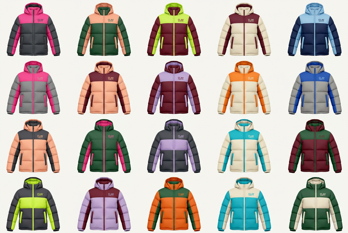 CLAV Syndicate Go Nuts Puffers — Design Catalogue