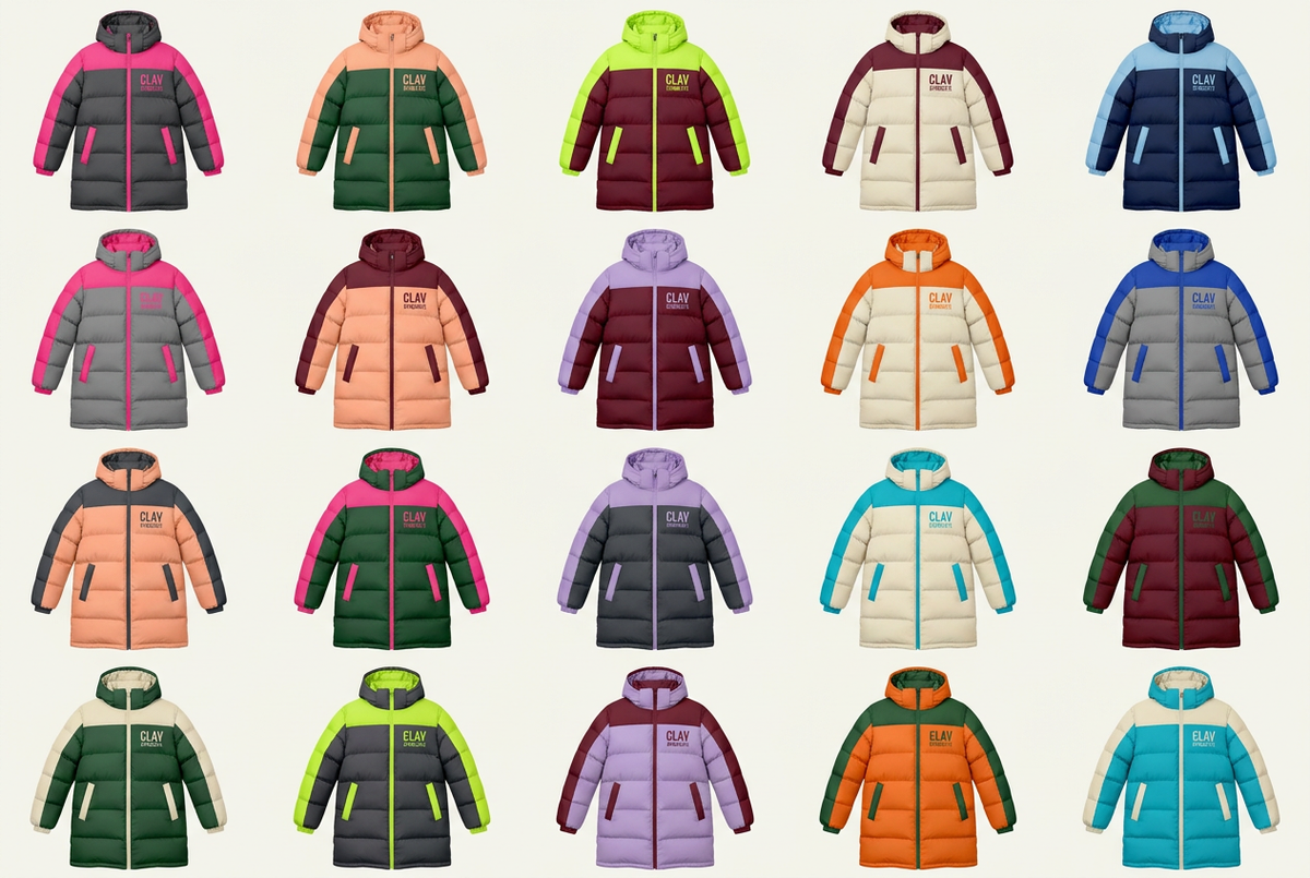 CLAV Syndicate Go Nuts Puffers — Design Catalogue