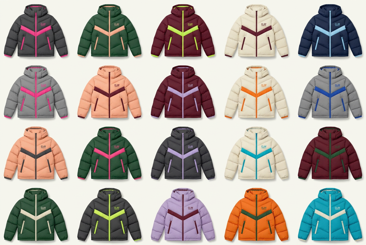 CLAV Syndicate Go Nuts Puffers — Design Catalogue