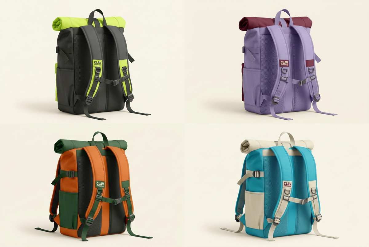 CLAV Syndicate Go Nuts Rolltop Utility Bags — Design Catalogue