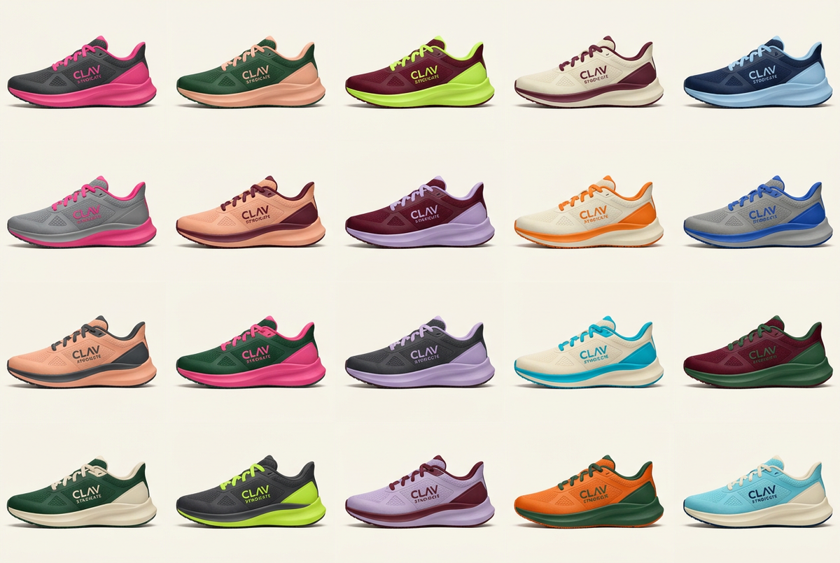 CLAV Syndicate Go Nuts Running Shoes — Design Catalogue