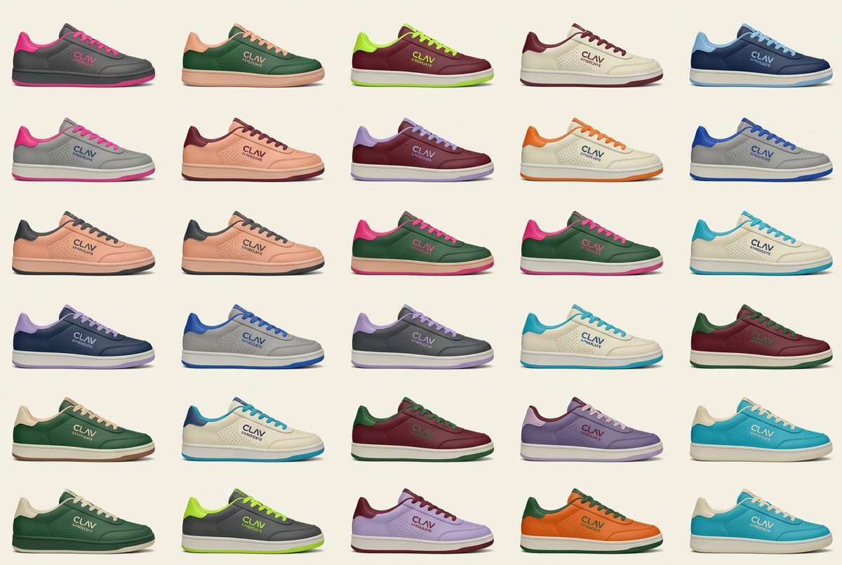 CLAV Syndicate Go Nuts Tennis Shoes — Design Catalogue