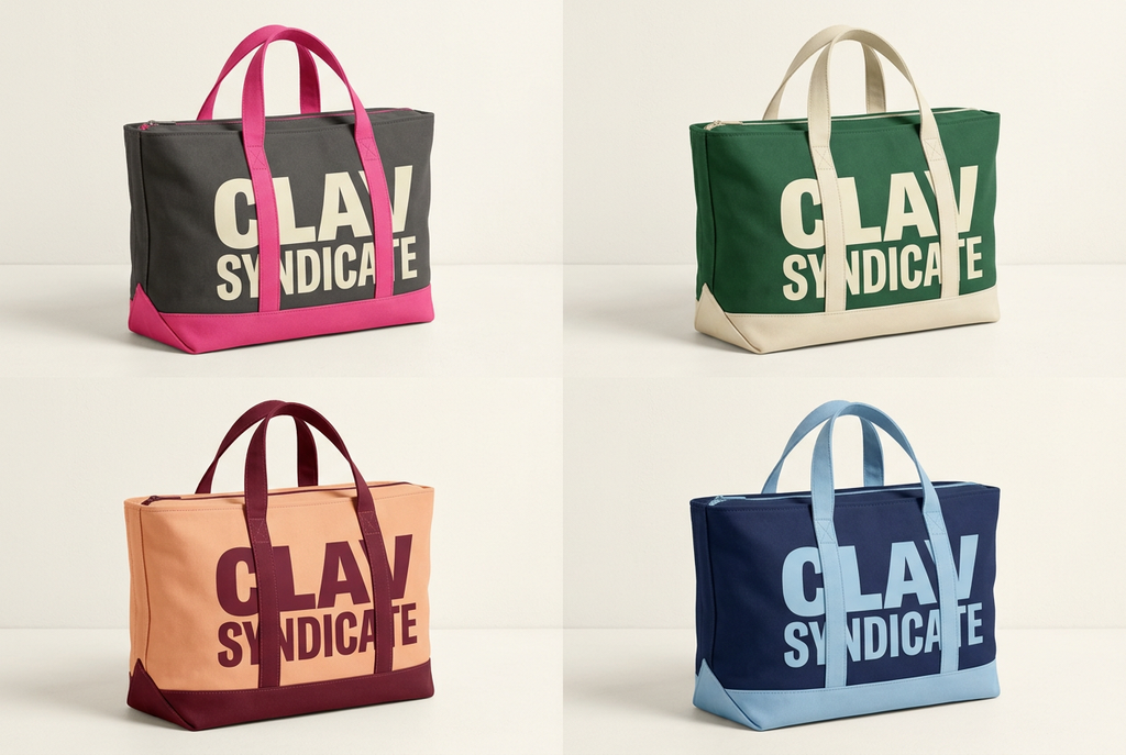 CLAV Syndicate Go Nuts Zip-Top Tote Bags — Design Catalogue