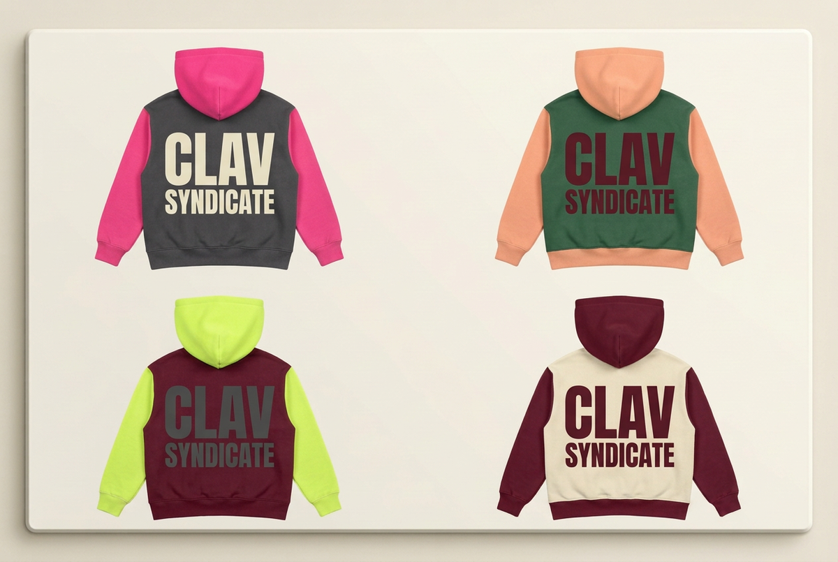 CLAV Syndicate Go Nuts Zip Hoodies — Design Catalogue