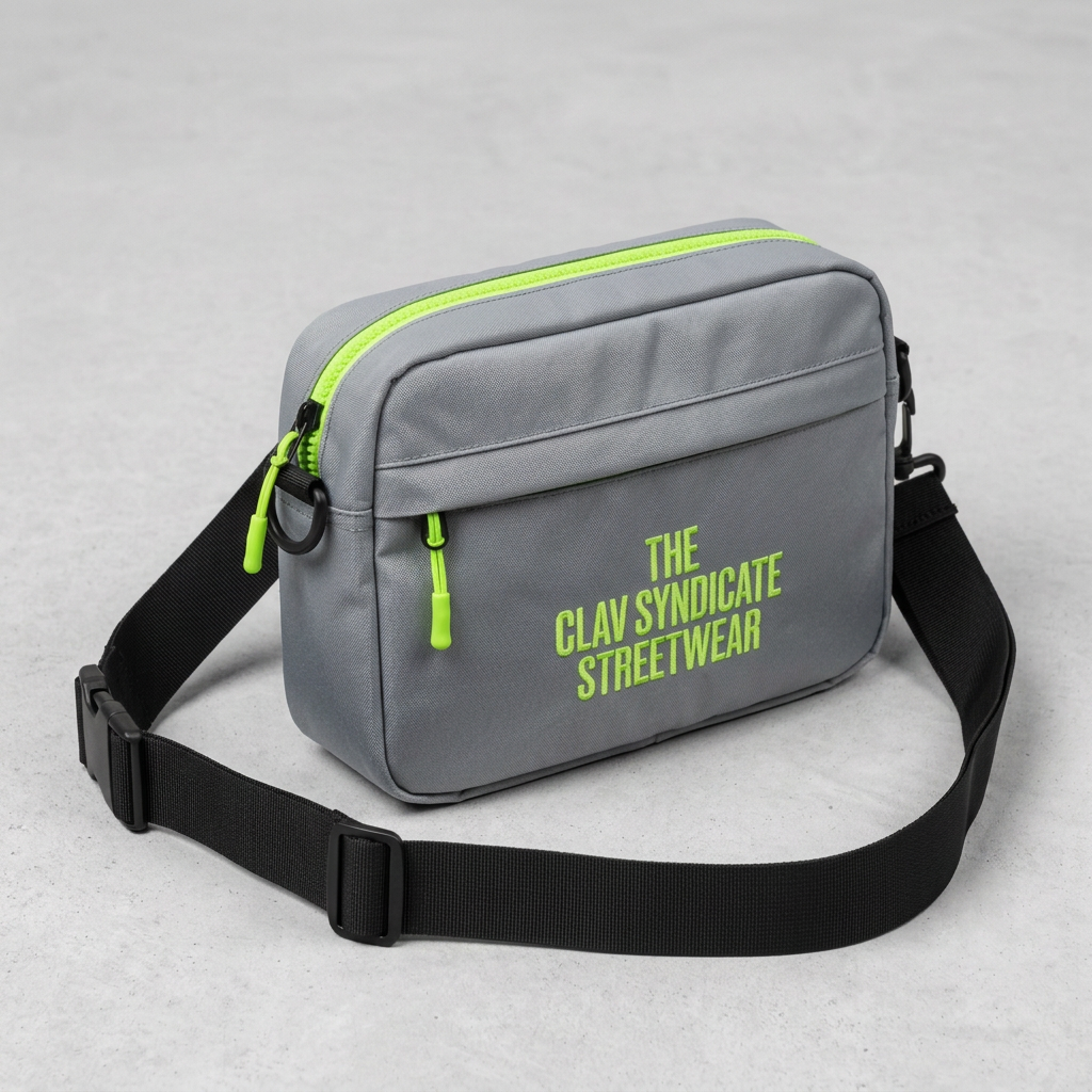 Grey crossbody bag